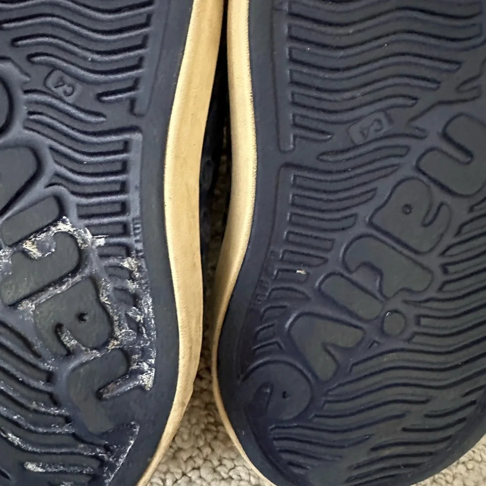 Native Kids Navy Blue Slip-On Water Shoes with Cream Toe